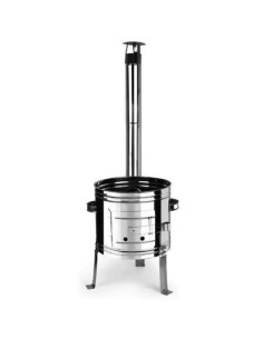 Soba pentru ceaun/tuci, inox, burlan, cot, 36?cm, Perfect...