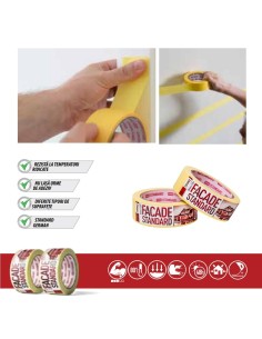 Banda acoperire fatade standard, 36 mm x 33 m, solvent,... 2