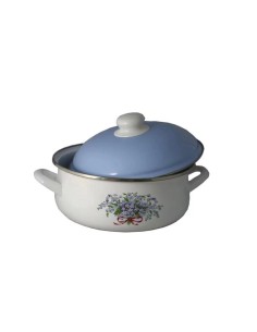 Cratita emailata, 4.5 Litri, capac de 24 cm inclus,...