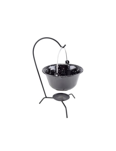 Ceaun pentru servire emailat, 0.8 L, negru perlat, Perfect Home