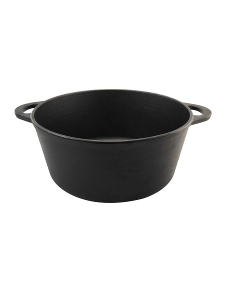 Oala de fonta cu capac, rotunda, 10 L, Perfect Home