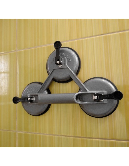 Ventuza pentru transport si montat parbrize, geamuri, placi marmura, granit, 3 brate, max 100 kg