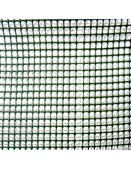 Plasa pentru gard, plastic, 300 g/m2, verde, 10x10 mm, 25x1 m