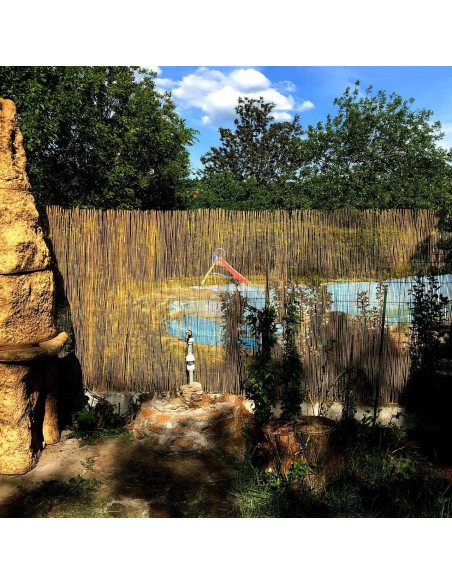 Gard/paravan din trestie, 5x1.5 m