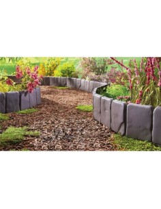 Bordura?de gradina din plastic, imitatie de piatra, set... 2