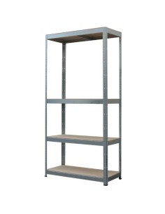 Raft depozitare, metalic, MDF, 4 polite, 150 kg,...