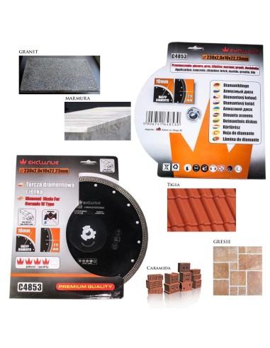 Disc diamantat turbo subtire, placi ceramice,...