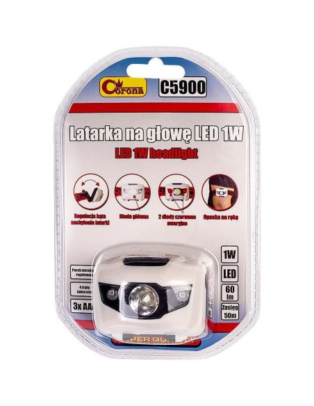 Lanterna de cap, 1 W, Richmann