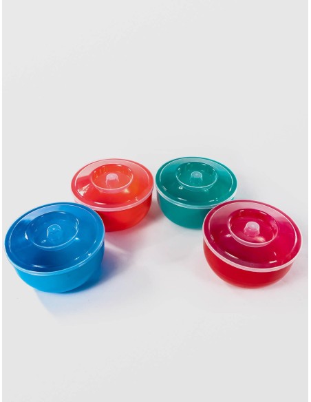 Castron cu capac, 2 Litri, din plastic, 18x11 cm, Sterk, diverse culori