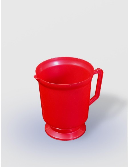 Cana pentru apa cu maner, plastic, 1L, STERK, 16x13 cm, diverse culori