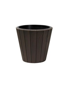 Ghiveci decorativ de flori, rotund, maro, 29.9x28.1 cm,...