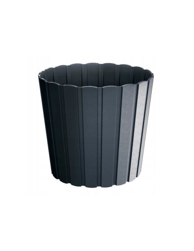 Ghiveci decorativ de flori, rotund, antracit,...
