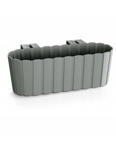 Jardiniera decorativa, suport plastic, gri, 4.9 L,...