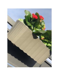 Jardiniera decorativa, suport plastic, gri, 4.9 L,... 2