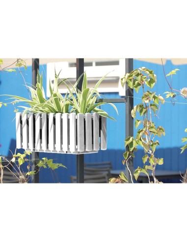 Jardiniera decorativa, suport metalic, sistem...