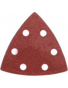 Abrazive/smirghel triunghiular cu scai, gauri, P120, set...