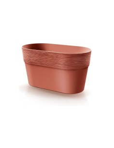 Ghiveci decorativ de flori, oval, cupru, 27.7x14.7x14.8...