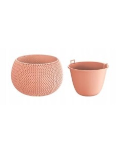 Ghiveci decorativ pentru flori, rotund, piersica, 29x19.5... 2