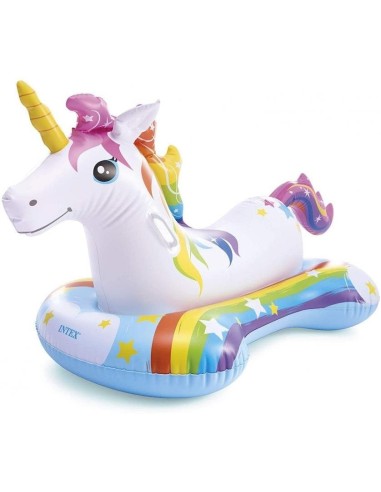 Saltea gonflabila, Intex, Ride-on, Unicorn, 163...