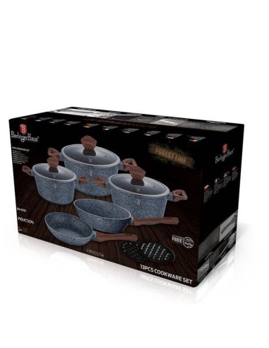 Set oale, cratite si tigai marmorate, 13 piese,...