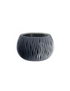Ghiveci decorativ de flori, rotund, antracit, 20.75 L,...