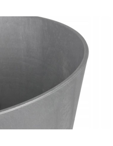 Ghiveci decorativ de flori, rotund, antracit,...