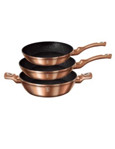 Set de tigai marmorate, 3 piese, din aluminiu forjat,...