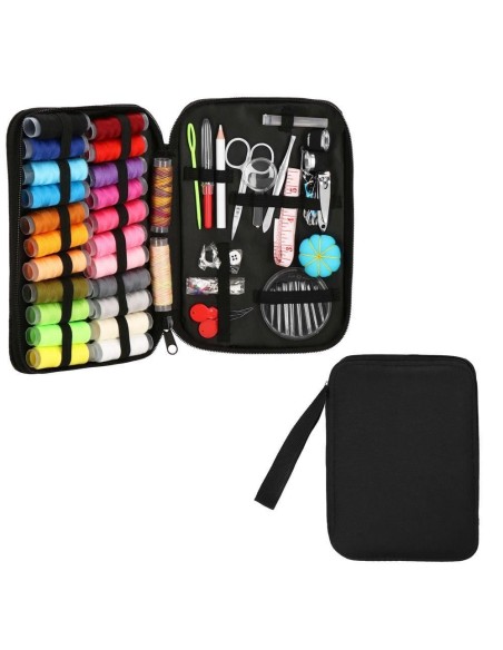 Trusa de croitorie, ace cusut, papiote multicolore, foarfeca si accesorii, 126 piese, Springos