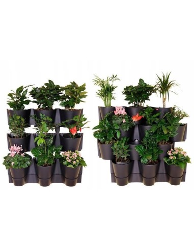 Ghivece decorative de flori, modular, antracit,...