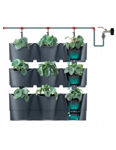 Ghivece decorative de flori, modular, antracit,...