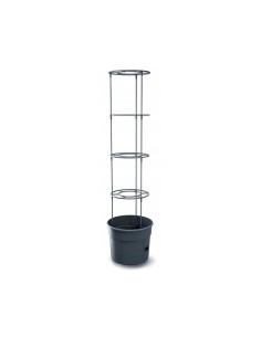 Ghiveci decorativ pentru rosii, rotund, antracit,...