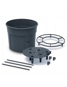 Ghiveci decorativ pentru rosii, rotund, antracit,... 2
