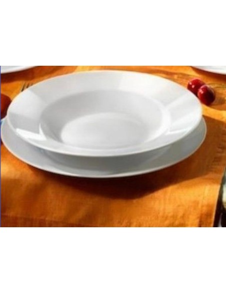 Set serviciu de masa alb, pentru 6 persoane, Bormioli Toledo, 18 farfurii