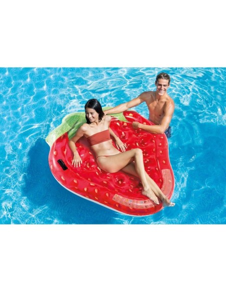 Saltea gonflabila pentru plaja, Strawberry Island, Intex, 168 x 124 cm, 58781