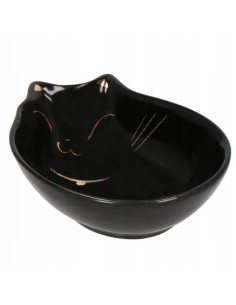 Castron, bol, pentru caine, pisica, ceramica, negru,...
