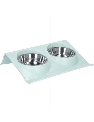 Castron, bol, pentru caine, pisica, dublu, cu...