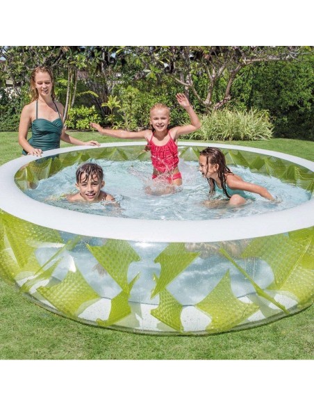 Piscina gonflabila pentru copii, Intex, Pinwheel, 229 x 56 cm, 690 L, 57182