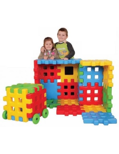 Set constructie cuburi gigant, 20 piese, 35X35 cm, Educational Blocks