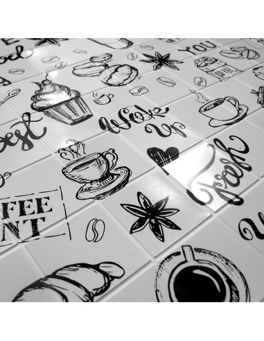 Panou decorativ, PVC, model modern, alb si...