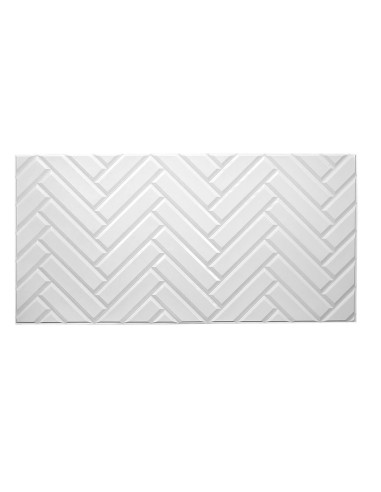 Panou decorativ, PVC, model zig-zag 3D, alb,...