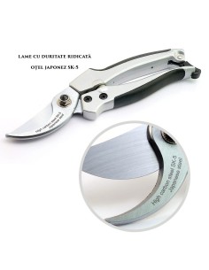 Foarfeca gradina, tip bypass, otel SK5, profesionala,... 2