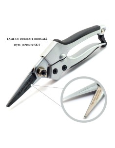 Foarfeca gradina, tip bypass, varf ascutit, 18 cm, XTline 2