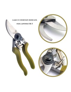 Foarfeca gradina, otel SK5, tip bypass, 21.5 cm, XTline 2