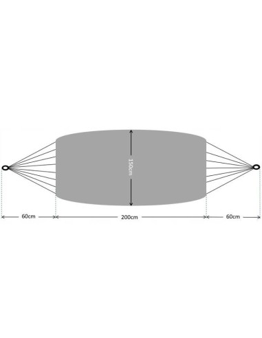 Hamac textil, protectie franghie, galben, max...