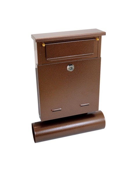 Cutie postala, cu loc pentru ziar, cupru, format B6, 23x6.5x33.5 cm, Damech