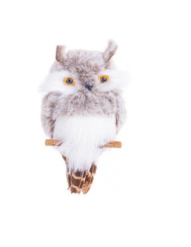 Decoratiune iarna, pentru agatat, bufnita, gri,...