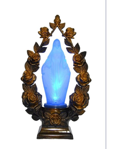 Candela mare din sticla cu LED, Maica Domnului Fecioara Maria, diverse forme