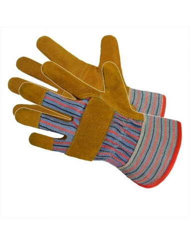 Manusi piele protectie, model dungi, marimea...