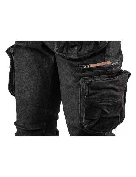 Pantaloni de lucru cu 5 buzunare, model DENIM, negru, marime XL, NEO