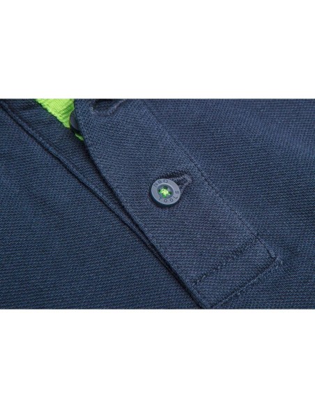 Tricou polo maneca scurta, model Moto, bumbac, bleumarin, marime XL/54, NEO